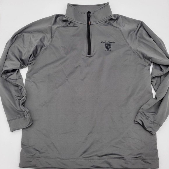 Cutter & Buck Other - C-Buk Cutter & Buck Mens L 1/4 Zip Pullover Gray Golf Logo Lightweight Jacket